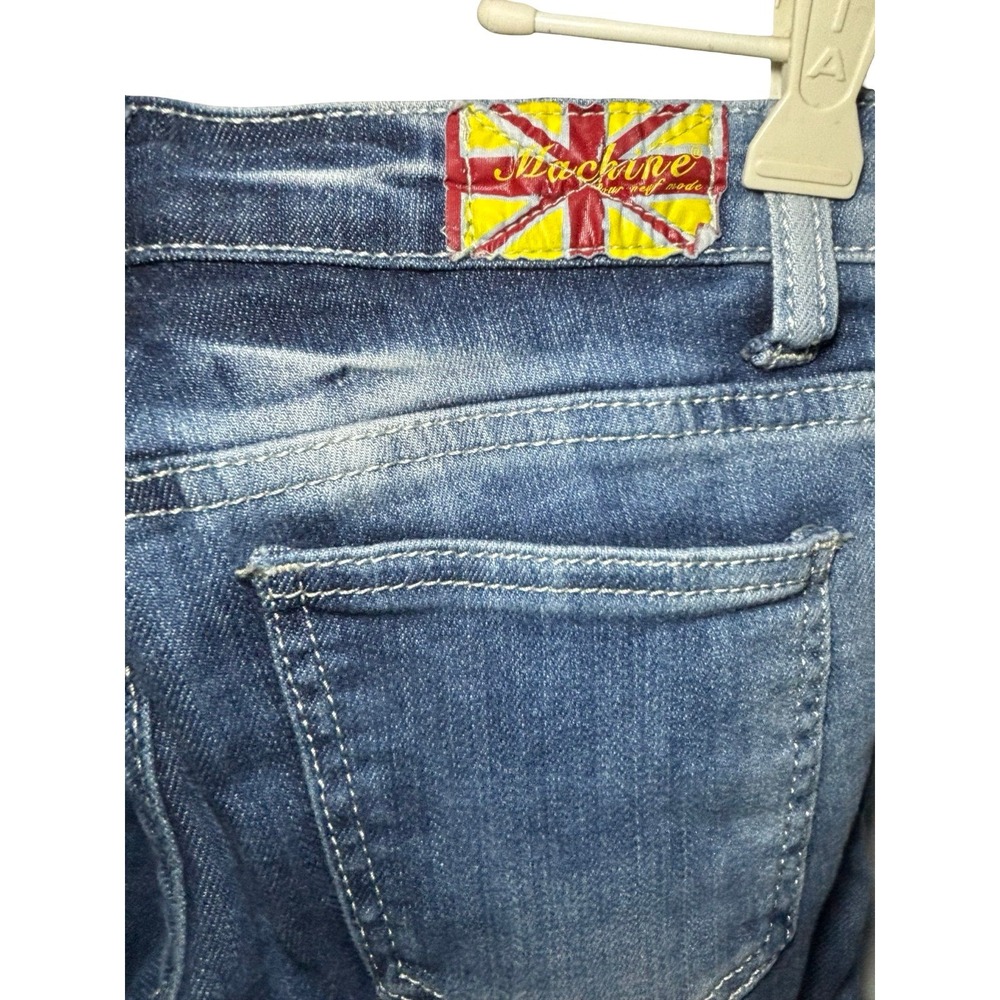 MACHINE Y2K Boutique Distressed Skinny Jeans, Size 0 - Picture 5 of 6